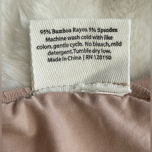 Pure Fiber Bamboo Women's Pink 2pc Loungewear Crew Neck Top & Jogger Set Size S - Picture 8 of 10